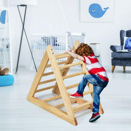 Wooden Triangle Climber for Toddler Step Training at Set Shop and Smile