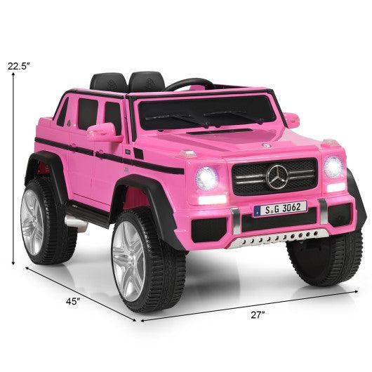 12V Licensed Mercedes-Benz Kids Ride On Car-Pink at Set Shop and Smile
