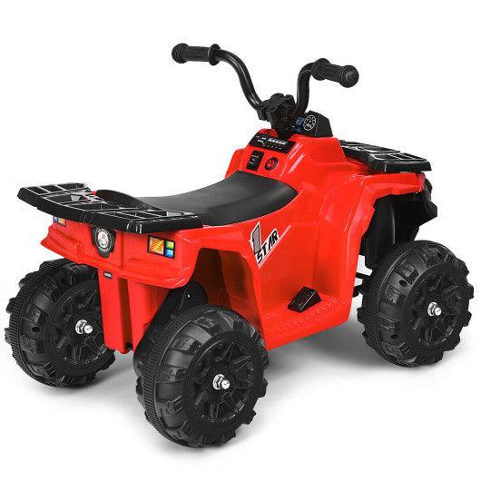 6V Battery Powered Kids Electric Ride on ATV-Red at Set Shop and Smile