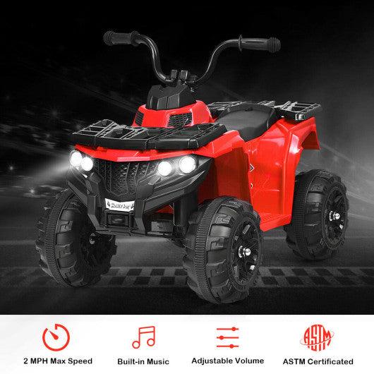 6V Battery Powered Kids Electric Ride on ATV-Red at Set Shop and Smile