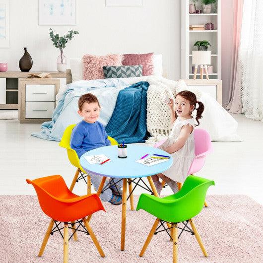 5 Piece Kids Mid-Century Colorful Table Chair Set at Set Shop and Smile